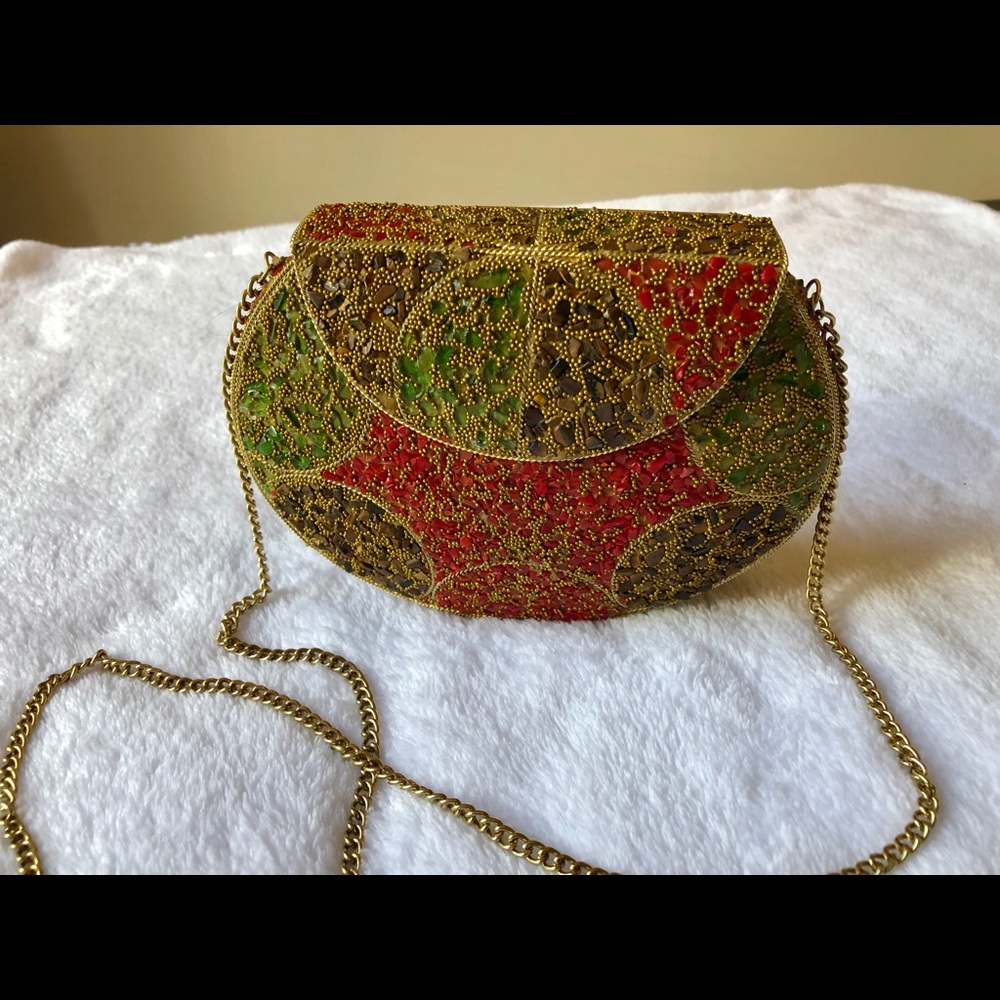 Chic Mosaic Metal Purse